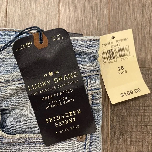 NWT Lucky Brand Bridgette Skinny High Rise Jeans - Picture 7 of 12